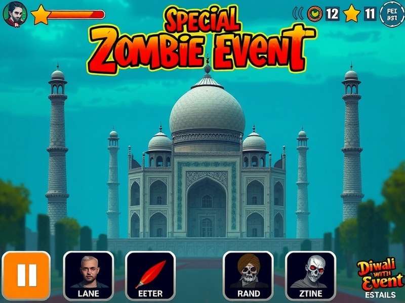 Taj Zombie Attack character customization options